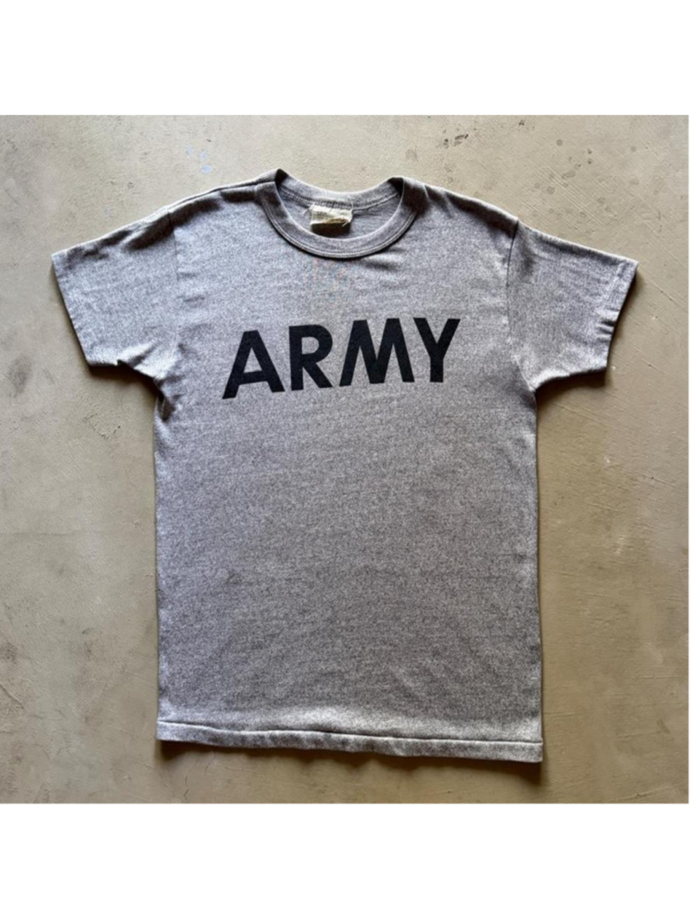 true vintage 70s champion military army tshirt